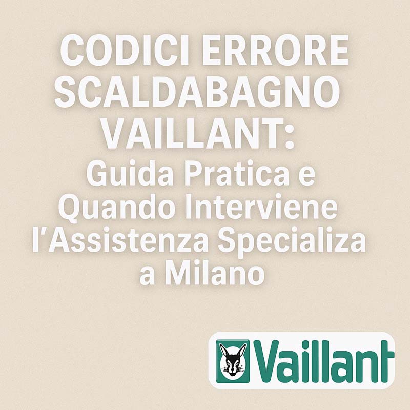 Codici Errore Scaldabagno Vaillant Soluzioni a Milano